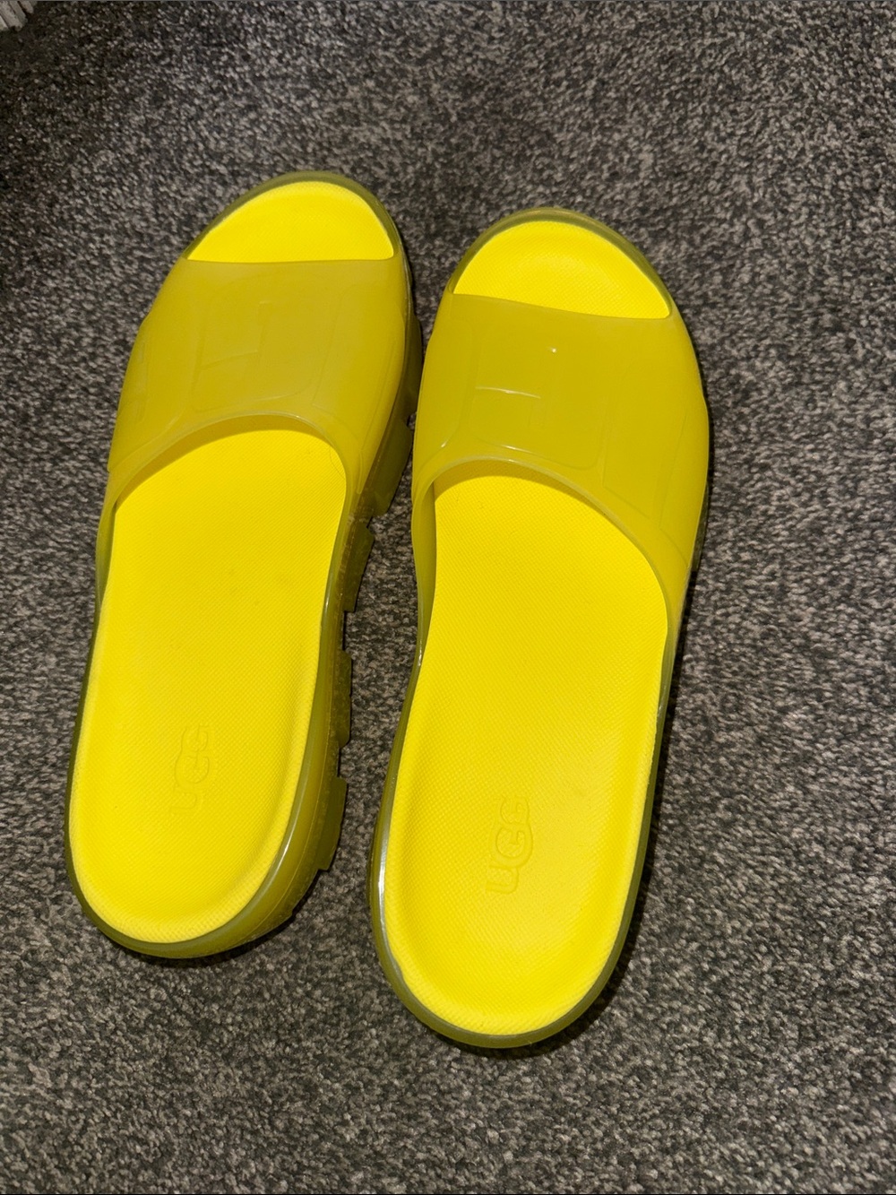 UGG Women’s Bright Yellow Slide Sandals